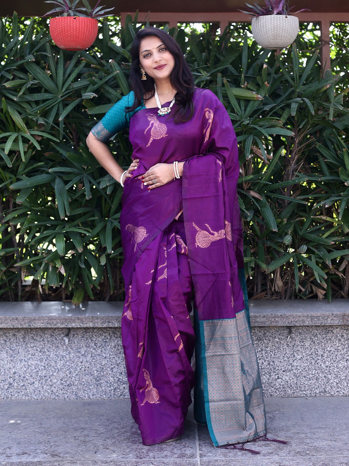 BT171 Purple Banarasi Soft Silk Saree Catalog